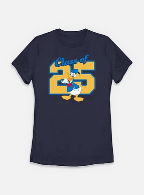 Disney Donald Duck Class Of 2025 Womens T-Shirt