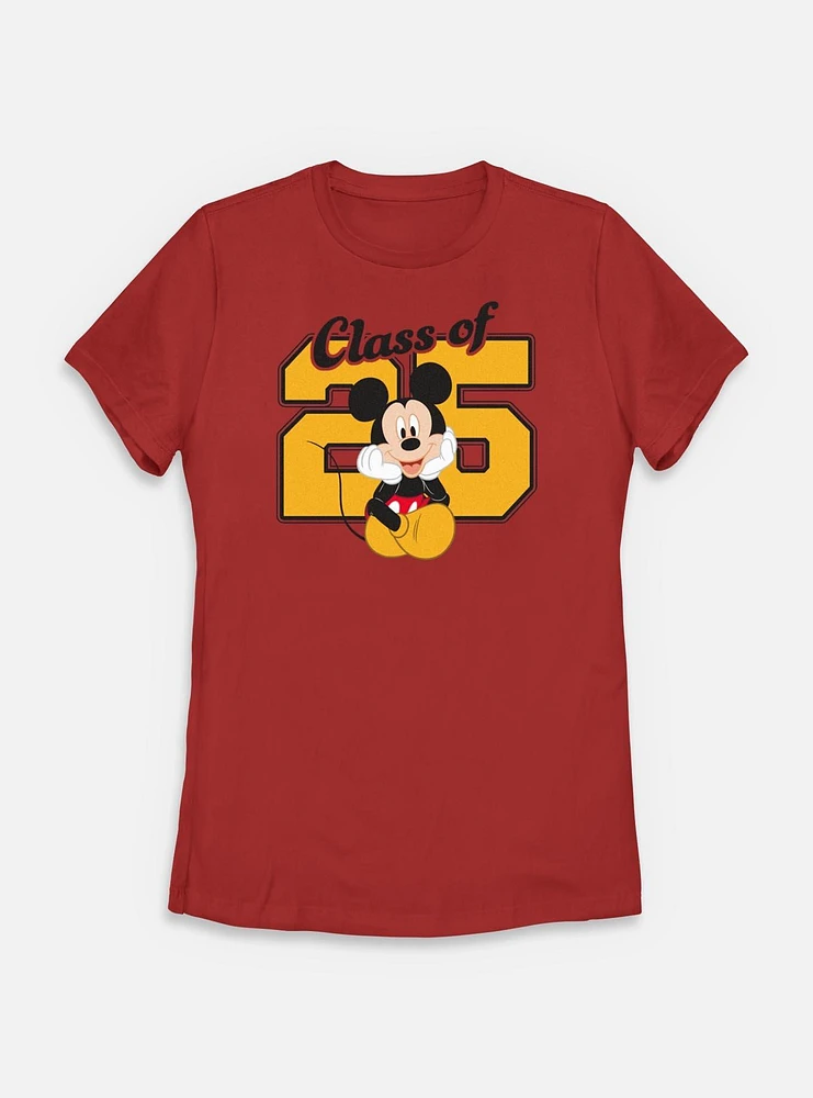 Disney Mickey Mouse Class Of 25 Womens T-Shirt