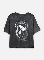 Dungeons & Dragons Death Metal Clash Of Strahd Mineral Wash Womens Crop T-Shirt