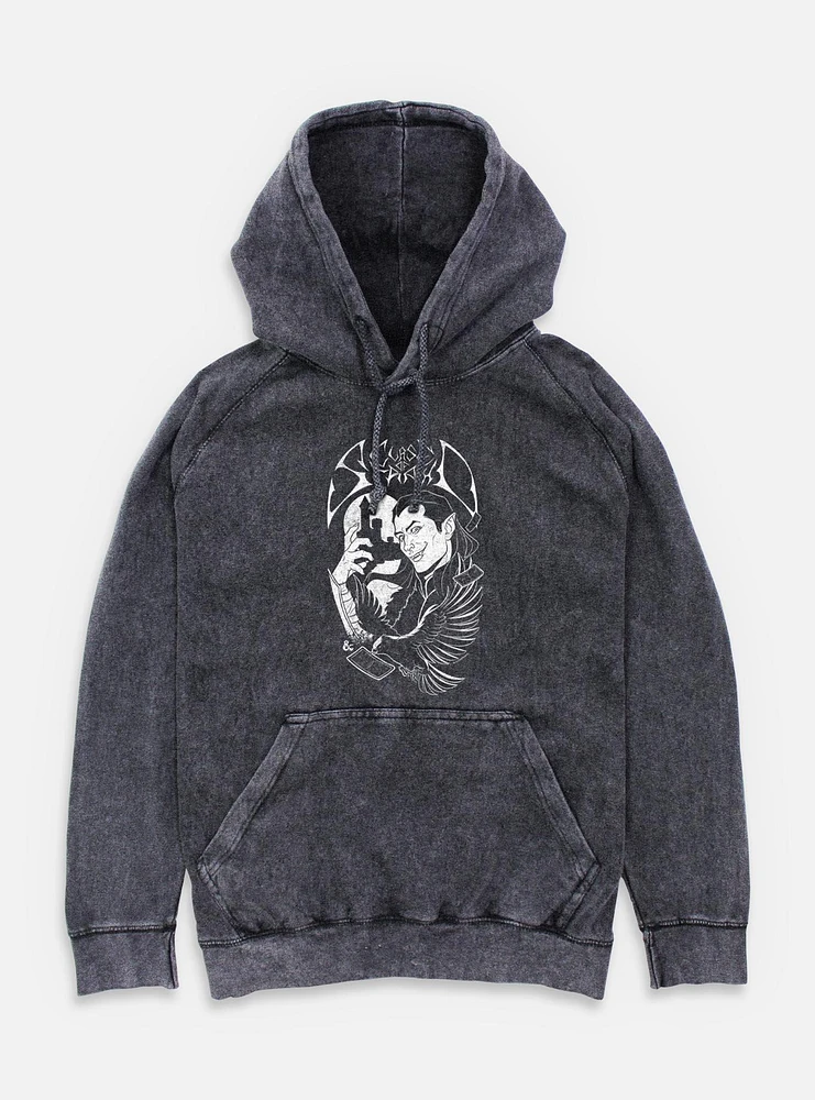 Dungeons & Dragons Death Metal Clash Of Strahd Mineral Wash Hoodie