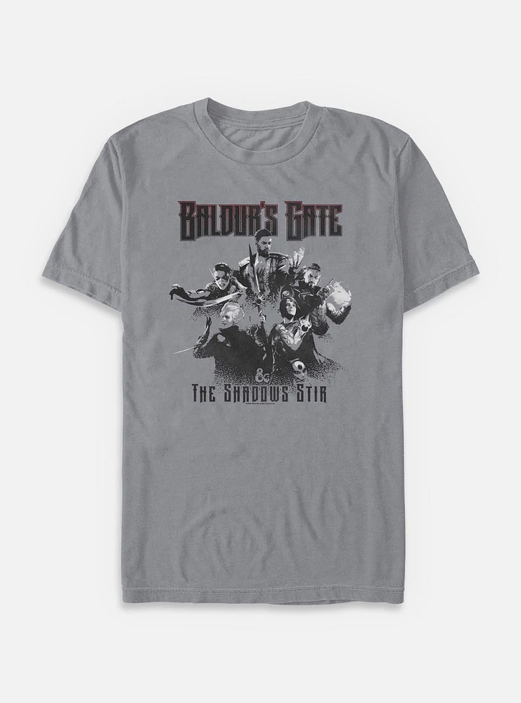 Dungeons & Dragons Baldurs Gate The Shadows Stir Garment Dye T-Shirt