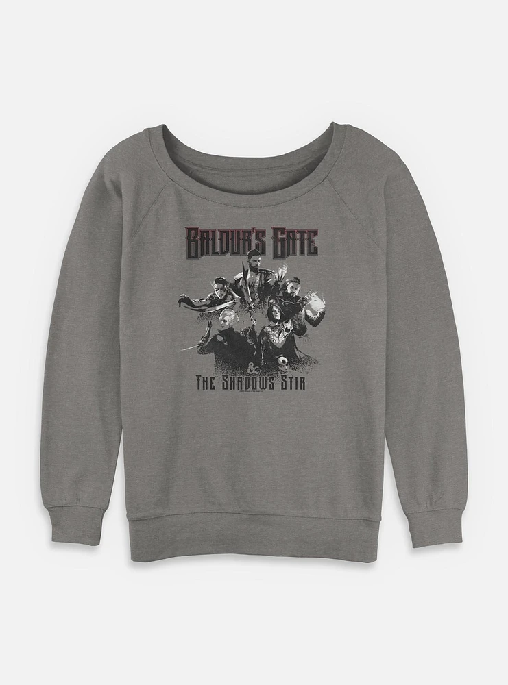 Dungeons & Dragons Baldurs Gate The Shadows Stir Womens Slouchy Sweatshirt