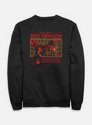 Dungeons & Dragons Ancient Red Dragon Stats Sweatshirt