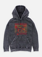 Dungeons & Dragons Ancient Red Dragon Stats Mineral Wash Hoodie