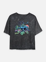 Dungeons & Dragons Displacer Beast Island Vibes Mineral Wash Womens Crop T-Shirt