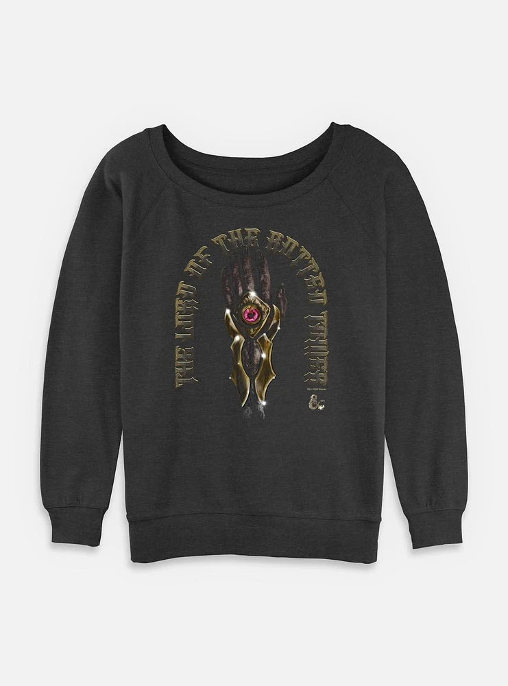Dungeons & Dragons Hand Of Damned Womens Slouchy Sweatshirt