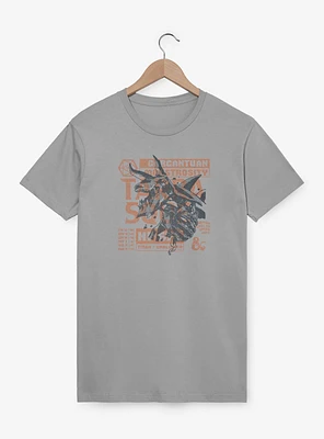 Dungeons & Dragons Terrasque And Stats T-Shirt