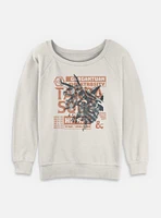 Dungeons & Dragons Terrasque And Stats Womens Slouchy Sweatshirt