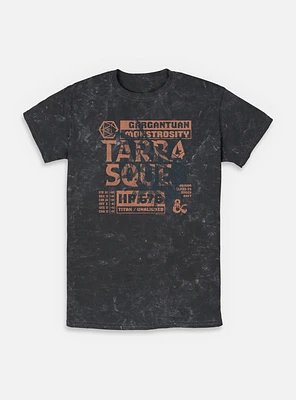 Dungeons & Dragons Terrasque And Stats Mineral Wash T-Shirt