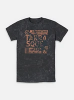 Dungeons & Dragons Terrasque And Stats Mineral Wash T-Shirt