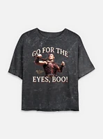 Dungeons & Dragons Go For The Eyes Mineral Wash Womens Crop T-Shirt