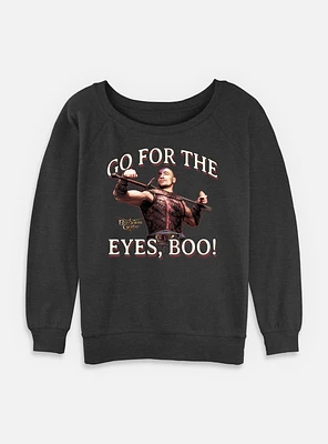 Dungeons & Dragons Go For The Eyes Womens Slouchy Sweatshirt
