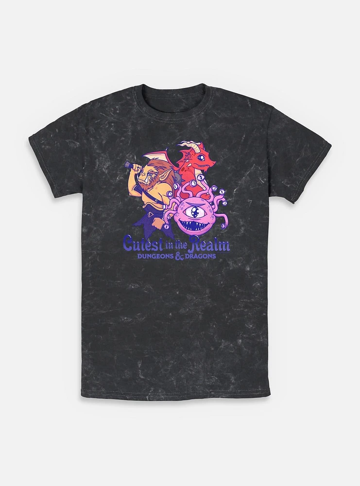 Dungeons & Dragons Cutest The Realm Mineral Wash T-Shirt