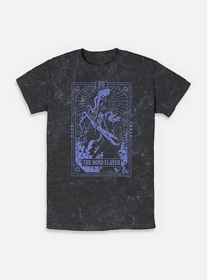 Dungeons & DragonsThe Mind Flayer Tarot Mineral Wash T-Shirt