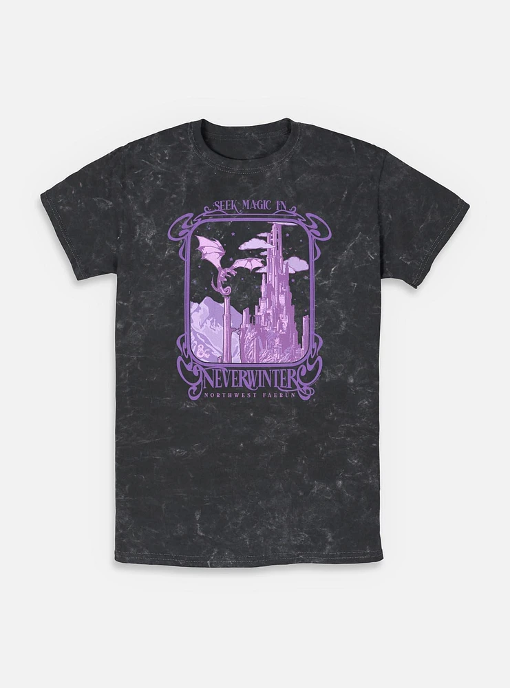 Dungeons & Dragons Seek Magic Neverwinter Mineral Wash T-Shirt