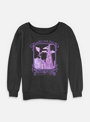 Dungeons & Dragons Seek Magic Neverwinter Womens Slouchy Sweatshirt
