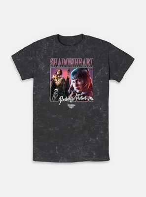 Dungeons & Dragons Shadowheart Darkness Protect Me Mineral Wash T-Shirt
