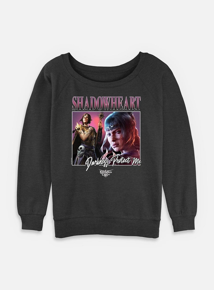 Dungeons & Dragons Shadowheart Darkness Protect Me Womens Slouchy Sweatshirt