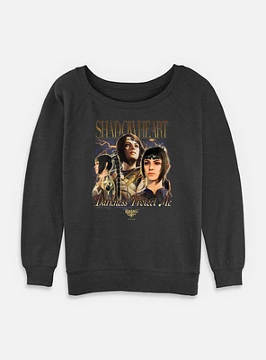 Dungeons & Dragons Shadowheart Montage Womens Slouchy Sweatshirt