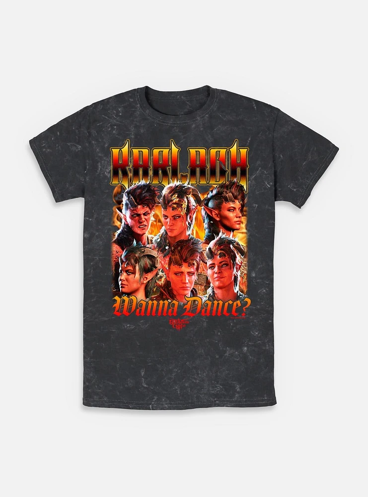 Dungeons & Dragons Karlach Wanna Dance Mineral Wash T-Shirt