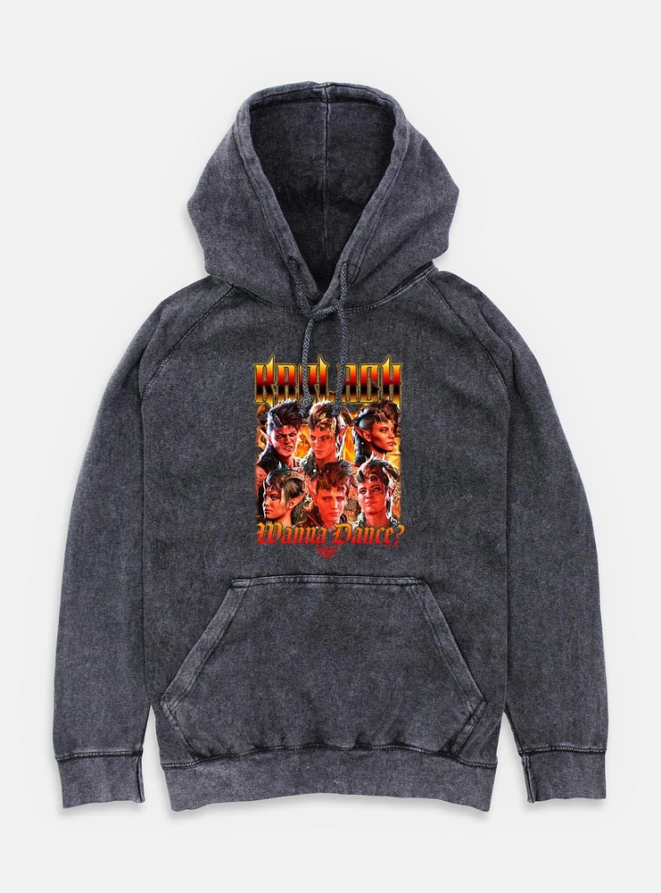 Dungeons & Dragons Karlach Wanna Dance Mineral Wash Hoodie
