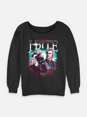 Dungeons & Dragons Astarion Careful I Bite Womens Slouchy Sweatshirt