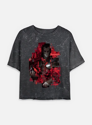 Dungeons & Dragons Ravenloft Strahd Mineral Wash Womens Crop T-Shirt
