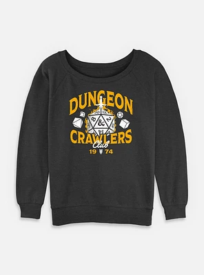 Dungeons & Dragons Dungeon Crawlers Club Womens Slouchy Sweatshirt