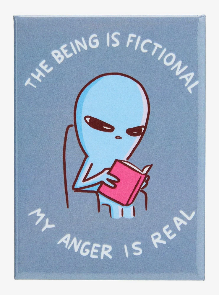Strange Planet My Anger Is Real Flat Magnet — BoxLunch Exclusive