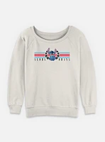 Disney Lilo & Stitch Collegiate Aloha Ohana Womens Slouchy Sweatshirt