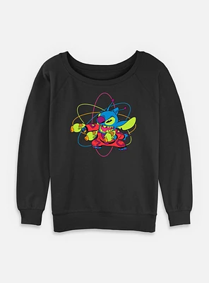 Disney Lilo & Stitch Blaster Sitch Womens Slouchy Sweatshirt