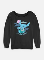 Disney Lilo & Stitch Tropical No Bad Days Womens Slouchy Sweatshirt
