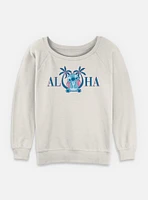Disney Lilo & Stitch Aloha Kauai Womens Slouchy Sweatshirt