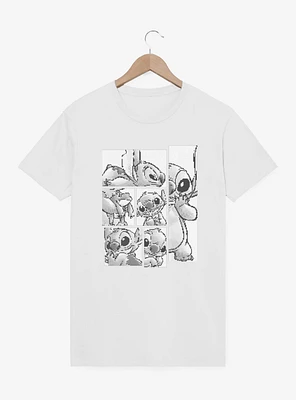 Disney Lilo & Stitch Sketch Panels Garment Dye T-Shirt