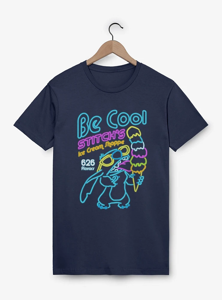 Disney Lilo & Stitch Be Cool Ice Cream Garment Dye T-Shirt