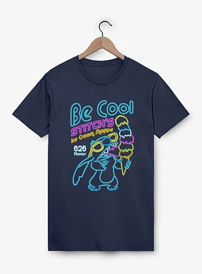 Disney Lilo & Stitch Be Cool Ice Cream Garment Dye T-Shirt