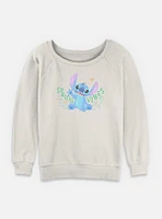 Disney Lilo & Stitch Spring Vibes Womens Slouchy Sweatshirt