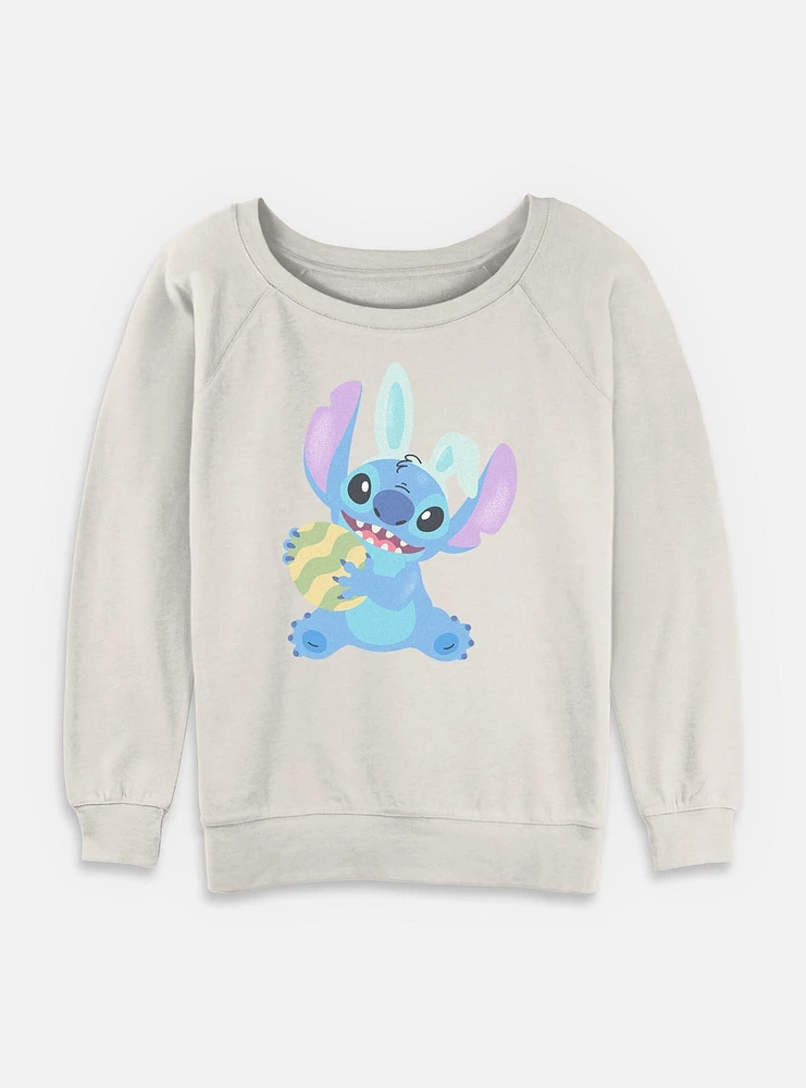 Disney Lilo & Stitch Easter Egg Womens Slouchy Sweatshirt