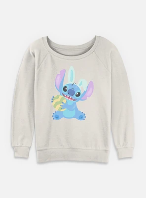 Disney Lilo & Stitch Easter Egg Womens Slouchy Sweatshirt