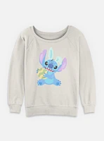 Disney Lilo & Stitch Easter Egg Womens Slouchy Sweatshirt