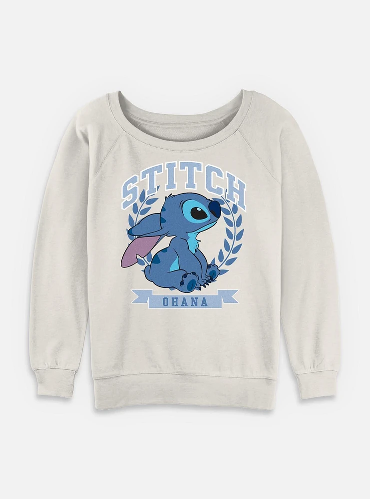Disney Lilo & Stitch Athletic Womens Slouchy Sweatshirt