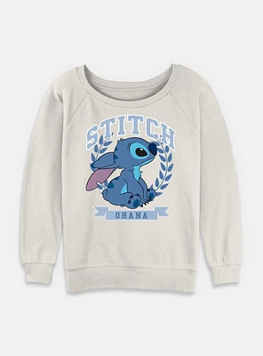 Disney Lilo & Stitch Athletic Womens Slouchy Sweatshirt