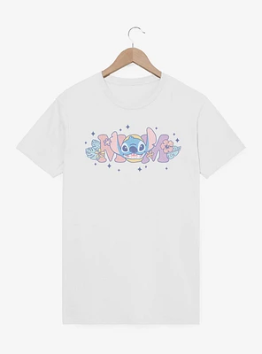 Disney Lilo & Stitch Mom Flowers T-Shirt