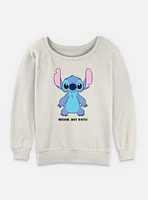 Disney Lilo & Stitch Weird But Cute Womens Slouchy Sweatshirt