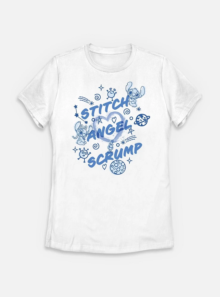 Disney Lilo & Stitch Angel Scrump Womens T-Shirt