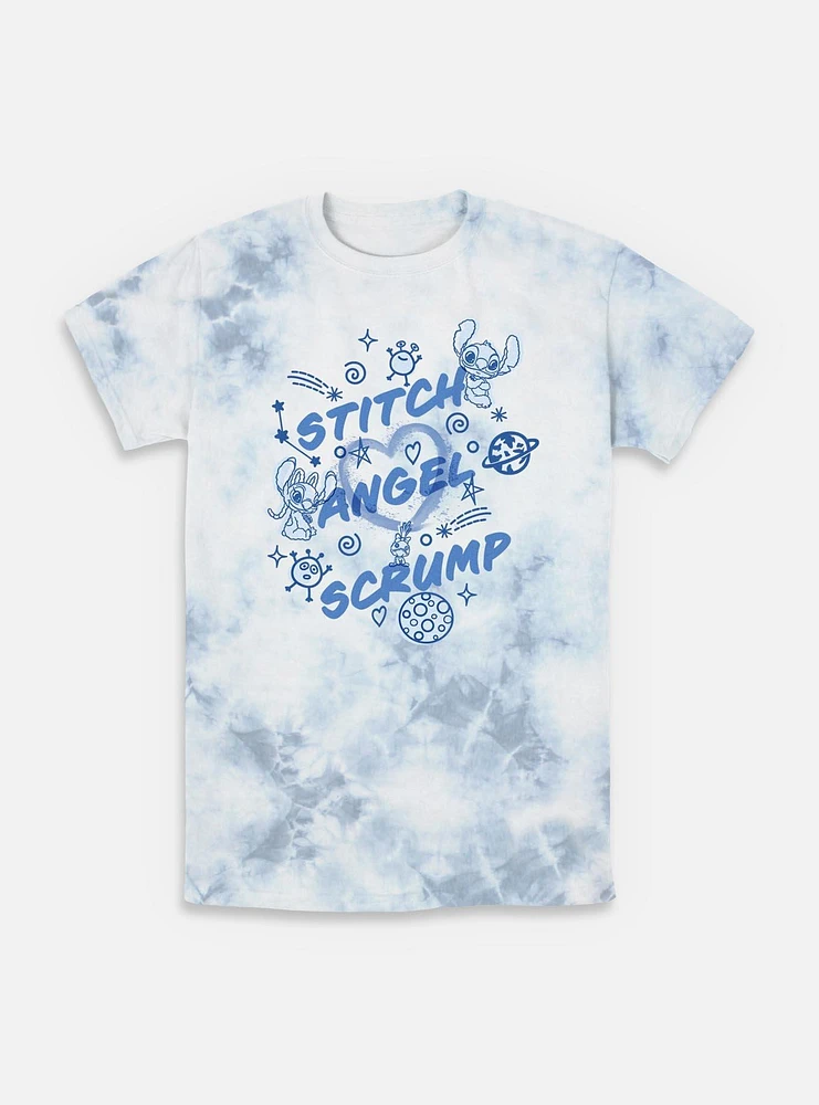Disney Lilo & Stitch Angel Scrump Tie-Dye T-Shirt