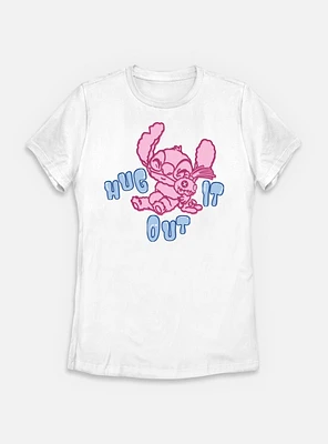 Disney Lilo & Stitch Hug It Out Womens T-Shirt