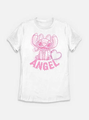 Disney Lilo & Stitch Angel Heart Womens T-Shirt