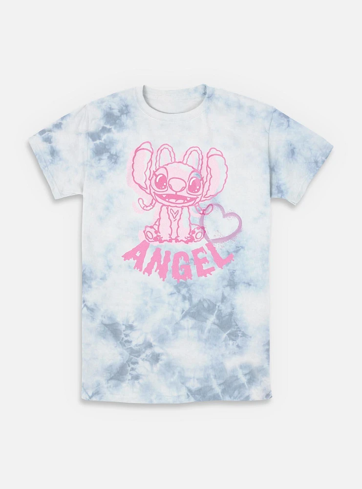 Disney Lilo & Stitch Angel Heart Tie-Dye T-Shirt