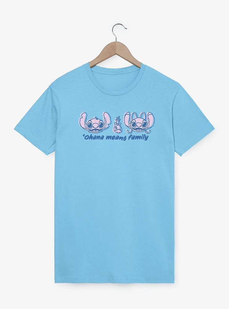 Disney Lilo & Stitch Ohana Means Family Quote T-Shirt